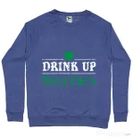 Bluza ADLER barbat Drink up bitches Albastru melanj