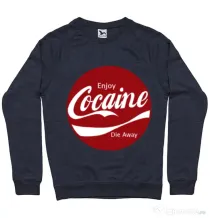Bluza ADLER barbat Enjoy cocaine Denim inchis