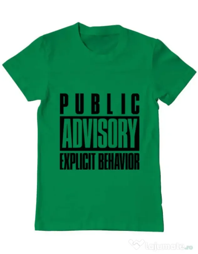 Tricou ADLER barbat Explicit behavior Verde mediu
