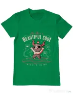 Tricou ADLER barbat Beautiful soul Verde mediu