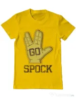 Tricou ADLER barbat Go spock Galben
