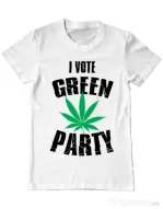 Tricou ADLER barbat Green party Alb