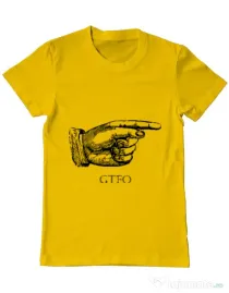 Tricou ADLER barbat GTFO Galben