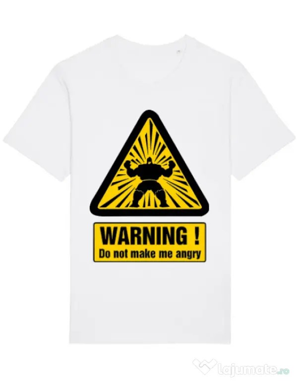 Tricou STANLEY STELLA barbat I become angry Alb