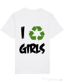 Tricou STANLEY STELLA barbat I recycle girls Alb