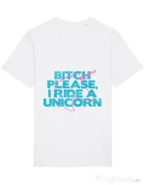 Tricou STANLEY STELLA barbat I ride a unicorn Alb