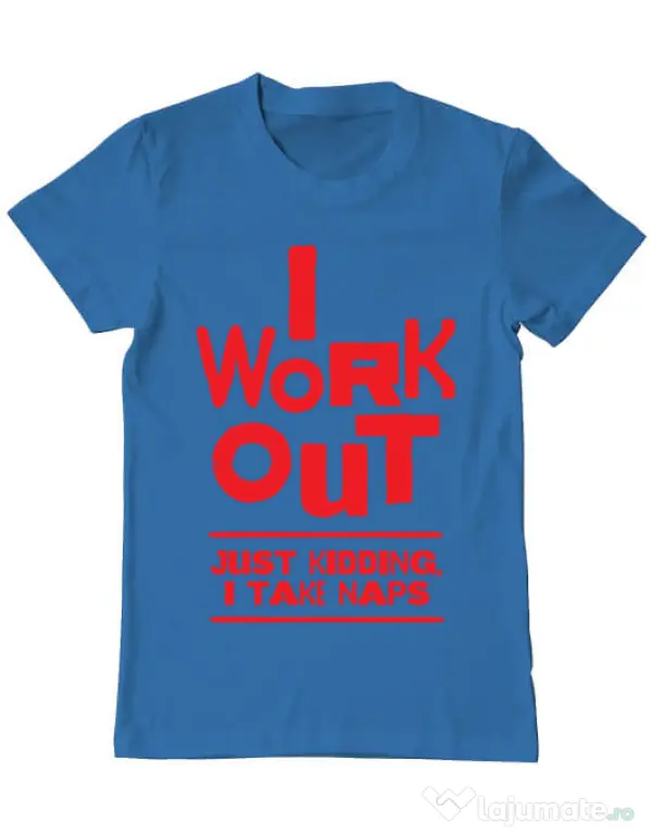 Tricou ADLER barbat I work out Albastru azuriu