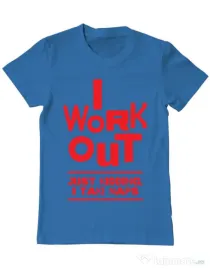 Tricou ADLER barbat I work out Albastru azuriu