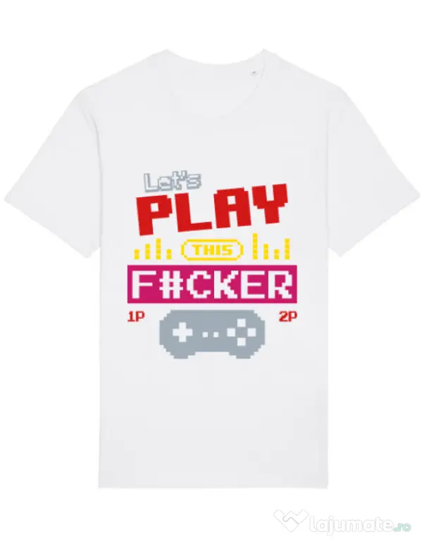 Tricou STANLEY STELLA barbat Lets play this Alb