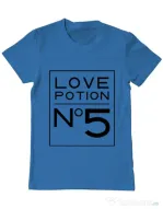 Tricou ADLER barbat Love potion Albastru azuriu