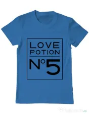 Tricou ADLER barbat Love potion Albastru azuriu 