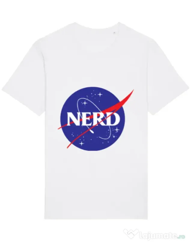 Tricou STANLEY STELLA barbat Nerd Alb