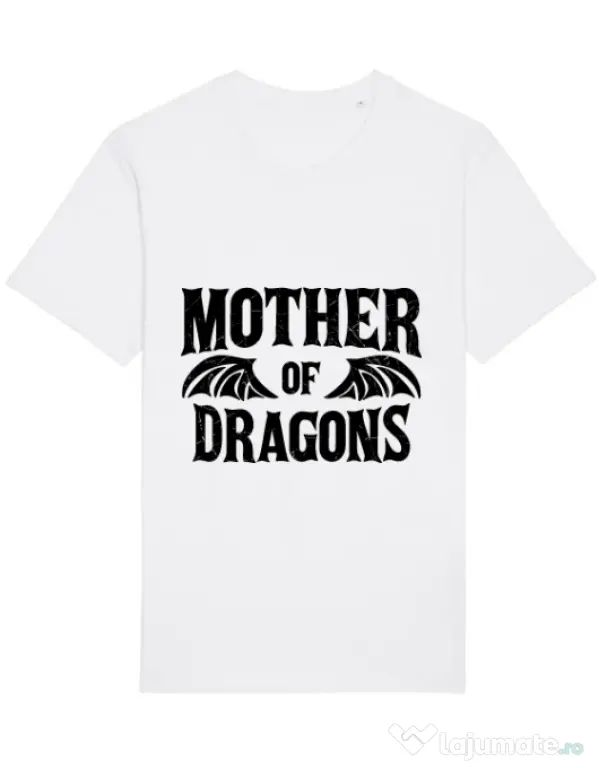 Tricou STANLEY STELLA barbat Mother of dragons 2 Alb