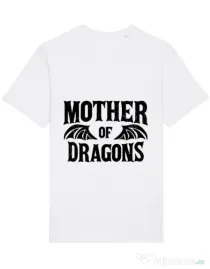 Tricou STANLEY STELLA barbat Mother of dragons 2 Alb