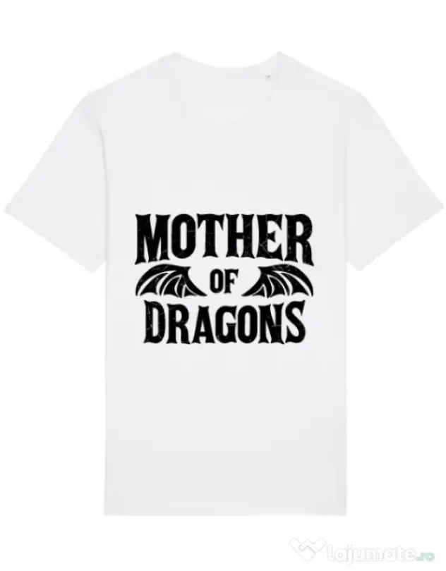 Tricou STANLEY STELLA barbat Mother of dragons 2 Alb