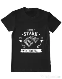 Tricou ADLER barbat House Stark Negru