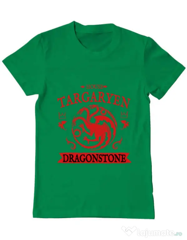 Tricou ADLER barbat House Targaryen Verde mediu