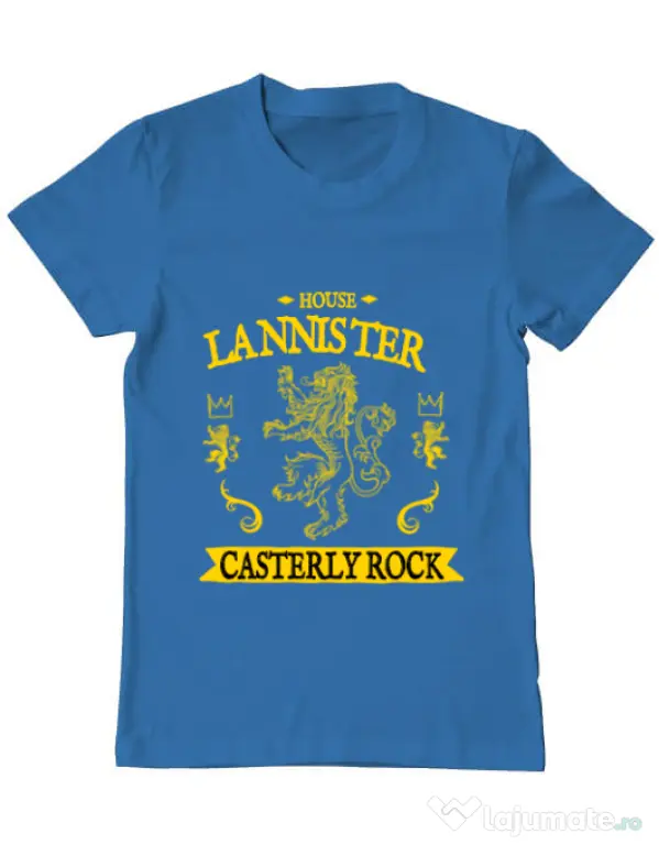 Tricou ADLER barbat House Lannister Albastru azuriu
