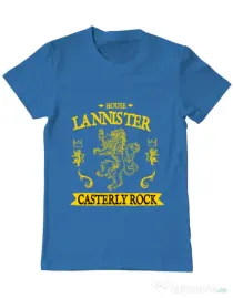 Tricou ADLER barbat House Lannister Albastru azuriu