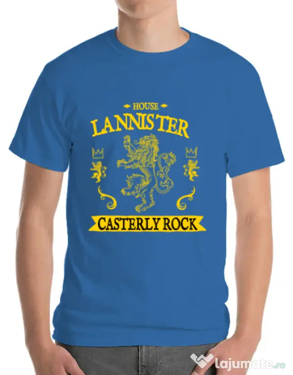 Tricou ADLER barbat House Lannister Albastru azuriu
