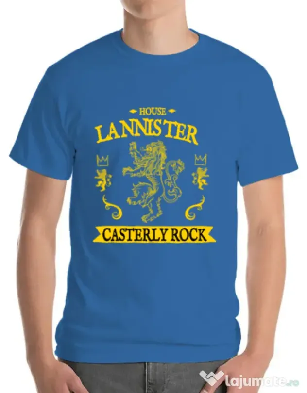 Tricou ADLER barbat House Lannister Albastru azuriu