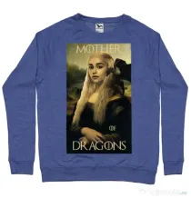 Bluza ADLER barbat Mother of dragons 3 Albastru melanj