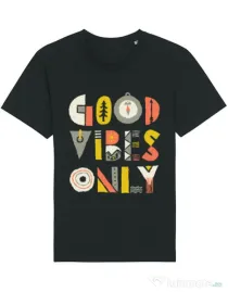 Tricou STANLEY STELLA barbat Good vibes only Negru