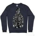 Bluza ADLER barbat The son of grenade Denim inchis