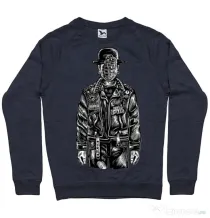 Bluza ADLER barbat The son of grenade Denim inchis
