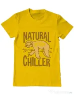 Tricou ADLER barbat Natural born chiller Galben