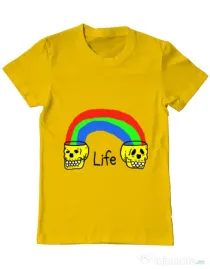 Tricou ADLER barbat Life Galben