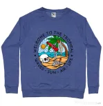 Bluza ADLER barbat Welcome to the tropical Albastru melanj
