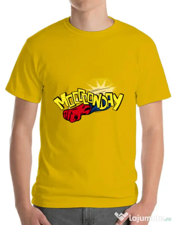 Tricou ADLER barbat Mooonday Galben