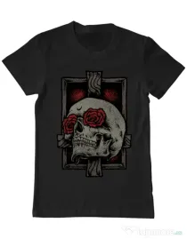 Tricou ADLER barbat Skullcross Negru