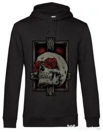Hoodie barbat cu gluga Skullcross Negru
