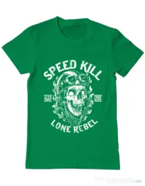 Tricou ADLER barbat Speed kill Verde mediu