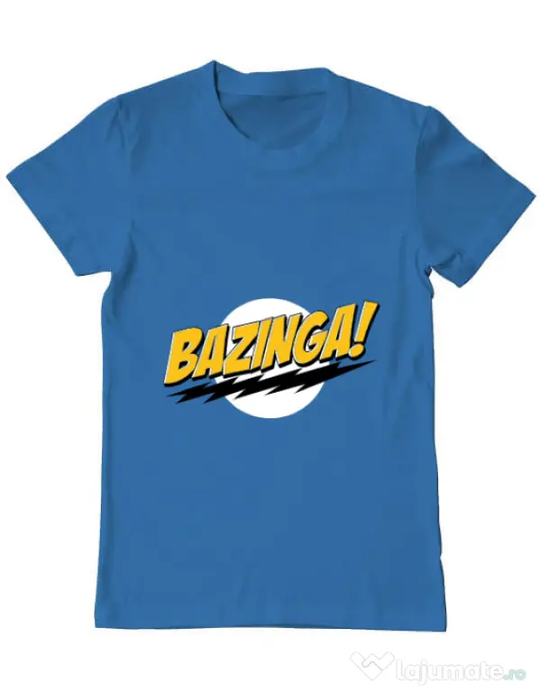 Tricou ADLER barbat Bazinga Albastru azuriu