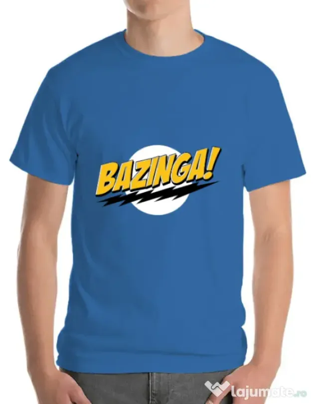 Tricou ADLER barbat Bazinga Albastru azuriu