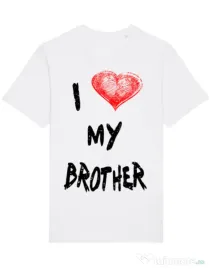 Tricou STANLEY STELLA barbat I love my brother Alb