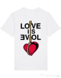 Tricou STANLEY STELLA barbat Love is evil Alb