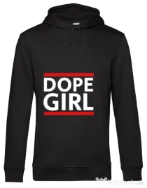 Hoodie barbat cu gluga Dope girl Negru