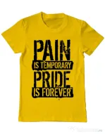 Tricou ADLER barbat Pain and pride Galben
