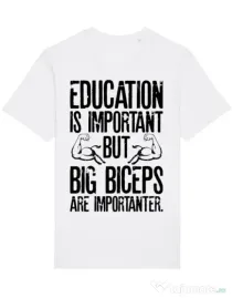 Tricou STANLEY STELLA barbat Big biceps Alb