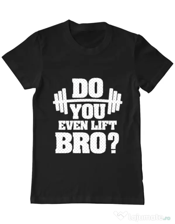 Tricou ADLER barbat Do you even lift Negru