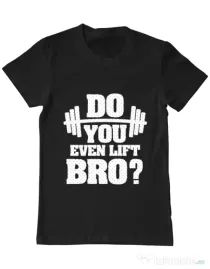 Tricou ADLER barbat Do you even lift Negru