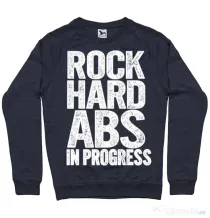 Bluza ADLER barbat Rock hard abs Denim inchis