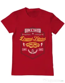 Tricou ADLER barbat Drumul taberei Rosu