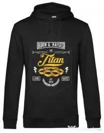 Hoodie barbat cu gluga Titan Negru