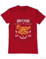 Tricou ADLER barbat Bucuresti Rosu