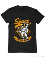Tricou ADLER barbat Space champion Negru